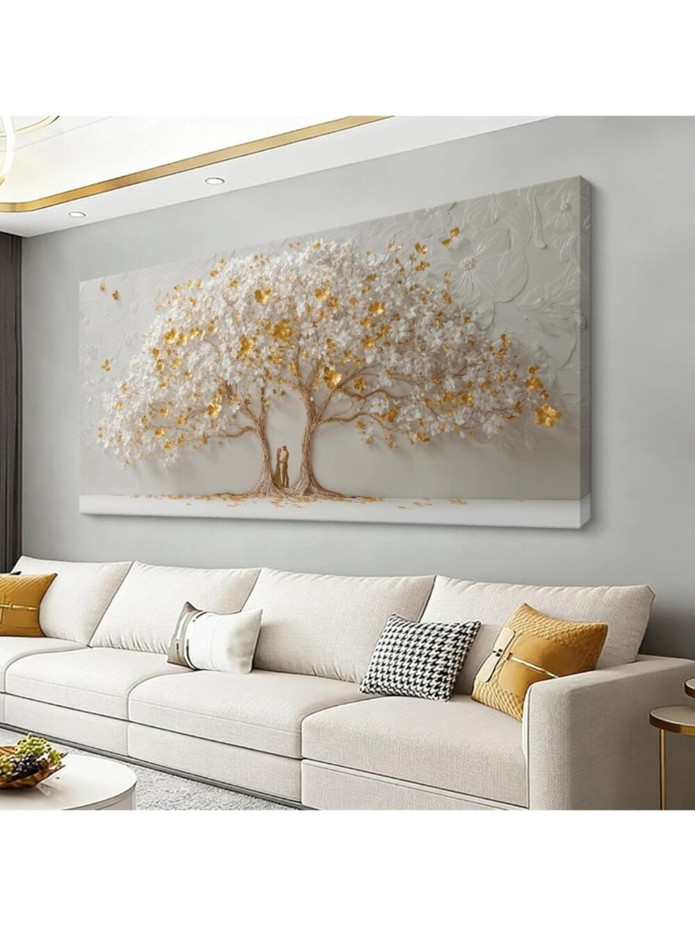 Large Canvas Tree Wall Art for Bedroom Decor - 29"x58" Nature-Inspired Artwork